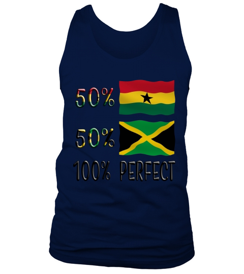 50 Ghana 50 Jamaica 100 Perfect Tank Top Unisex