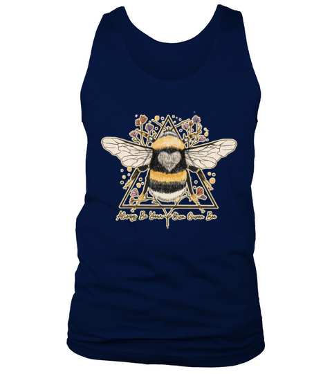 Always Be Your Own Queen Bee Beekeeper Line Art Tank Top Unisex