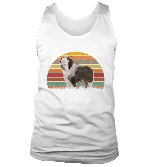 Bobtail Retro Old English Sheepdog Vintage Tank Top Unisex