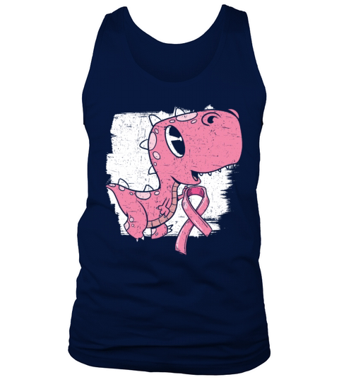 Breast Cancer Awareness Month Dinosaur Lover Dino Tank Top Unisex