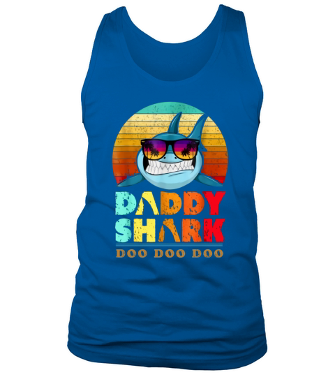 Camiseta Daddy Shark. Doo Doo Doo Tee. Tank Top Unisex