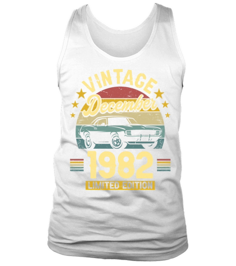 December 1982 40 Years Old Vintage 40th Birthday Tank Top Unisex