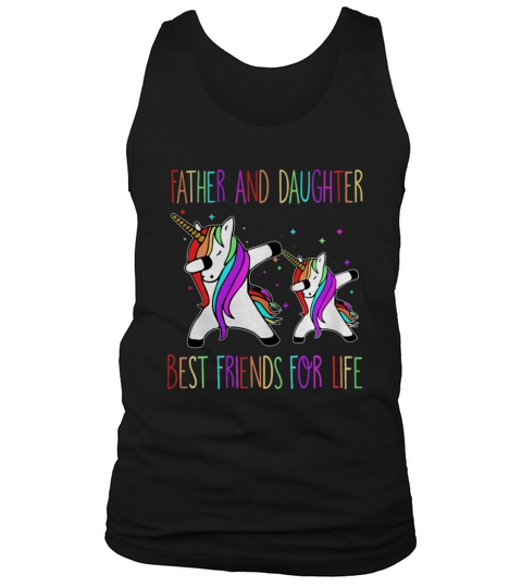 Father And Daughter Best Friends Dad Unicorn Shirt Tank Top Unisex