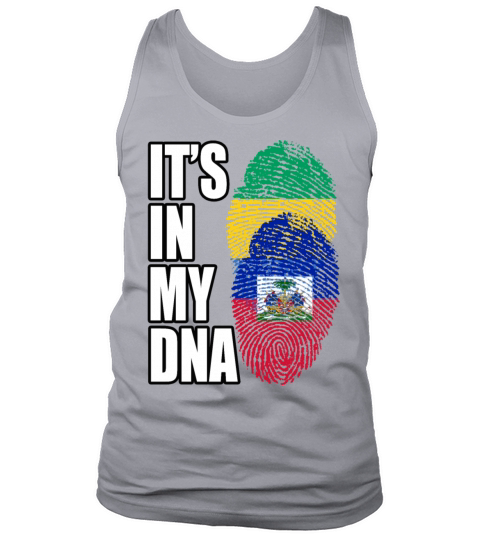 Gambian And Haitian Mix Heritage DNA Flag Tank Top Unisex