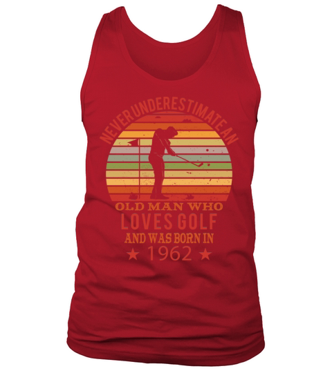 Golfing Golfplayers Vintage 1962 Birthday Tank Top Unisex