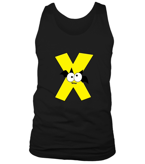 Halloween Alphabets Clipart X Tank Top Unisex