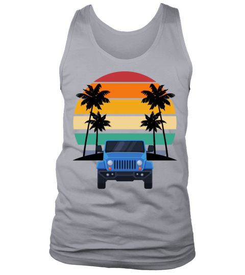 Jeep palm trees Tank Top Unisex