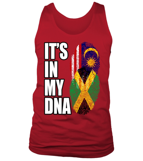Malaysian And Jamaican Mix Heritage DNA Flag Tank Top Unisex
