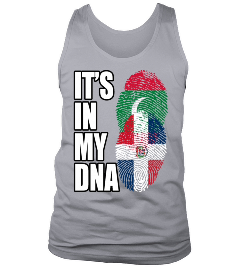 Maldivian And Dominican Mix Heritage DNA Flag Tank Top Unisex