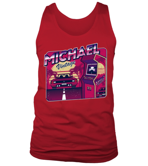 Michael - Personalized Vintage Gamer 80s 90s Tank Top Unisex