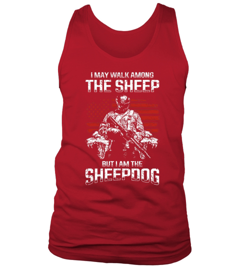 MILITARY - I AM A SHEEPDOG Tank Top Unisex