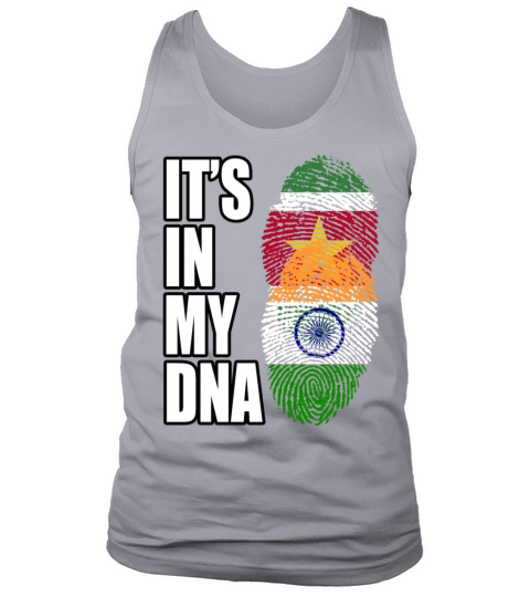 Surinamese And Indian Vintage Heritage DNA Flag Tank Top Unisex
