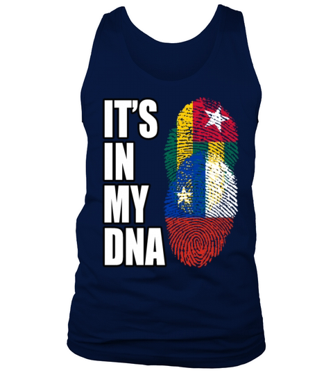 Togolese And Chilean Mix Heritage DNA Flag Tank Top Unisex