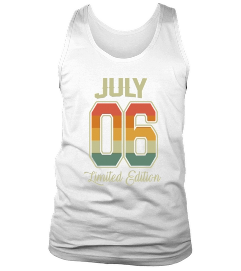 Vintage 16th Birthday July 2006 Sports Gift Tank Top Unisex