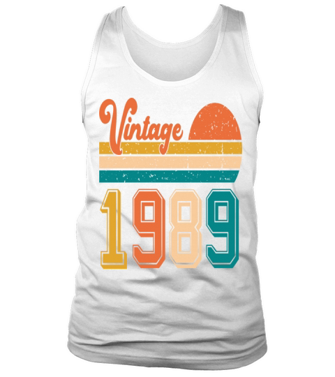 Vintage 1989 birthday gift Tank Top Unisex