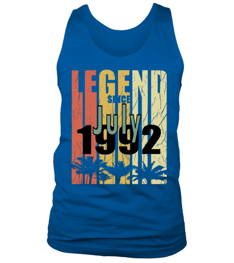Vintage gift idea born July 1992 Tank Top Unisex