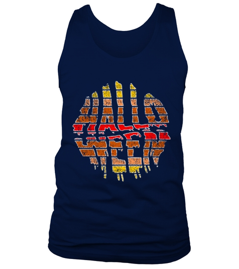 Vintage Halloween Sunset Text Tank Top Unisex