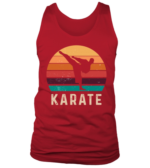 Vintage Retro Karate Tank Top Unisex