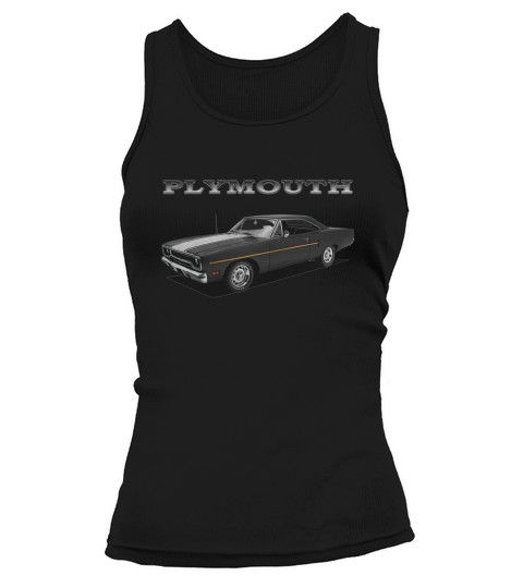 1970 Plymouth Road Runner Black Tank top Woman