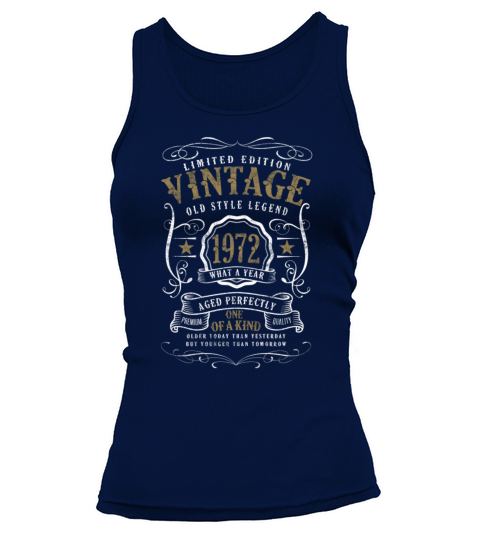 50th Birthday Old Style Legend Vintage 1972 Tank top Woman