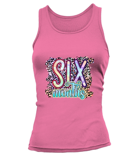 6 Six Months Funny Baby Birthday Gift Design Tank top Woman