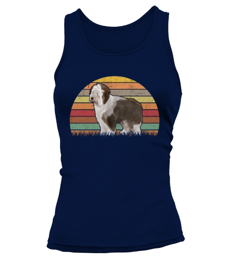 Bobtail Retro Old English Sheepdog Vintage Tank top Woman
