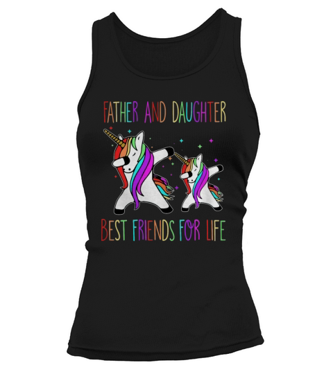 Father And Daughter Best Friends Dad Unicorn Shirt Tank top Woman