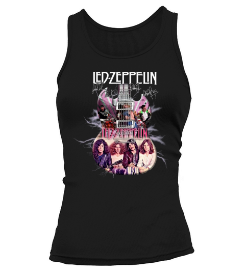 Led Zeppelin Guitar Signatures shirt Tank top Woman