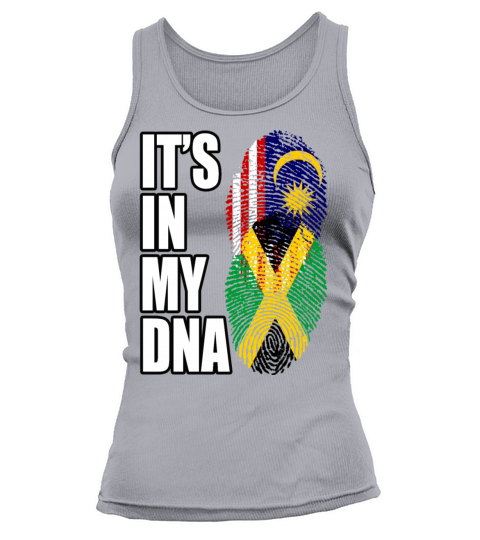 Malaysian And Jamaican Mix Heritage DNA Flag Tank top Woman