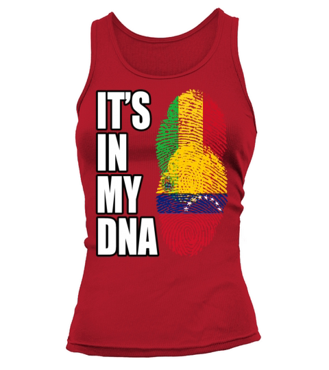 Malian And Venezuelan Mix Heritage DNA Flag Tank top Woman
