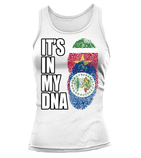 Surinamese And Belizean Vintage Heritage DNA Flag Tank top Woman