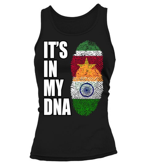 Surinamese And Indian Vintage Heritage DNA Flag Tank top Woman