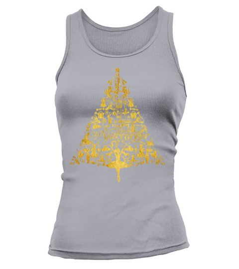 The Nutcracker Golden Christmas Tree Funny Tank top Woman