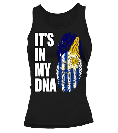 Tokelauan And Uruguayan Mix Heritage DNA Flag Tank top Woman