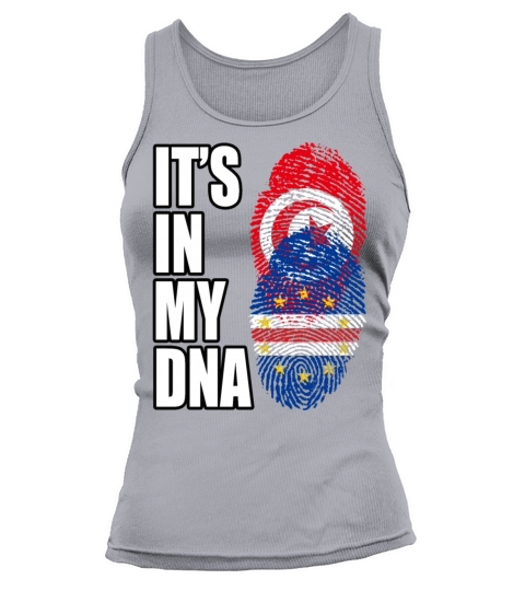 Tunisian And Cabo Verdean Mix Heritage DNA Flag Tank top Woman