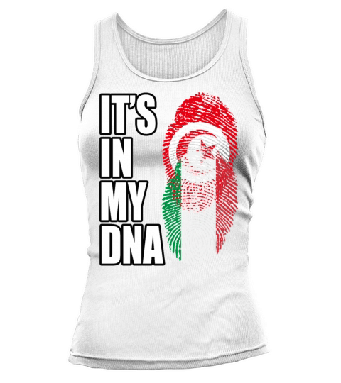 Tunisian And Italian Mix Heritage DNA Flag Tank top Woman