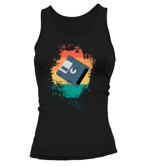 Vintage Floppy Disk Tank top Woman