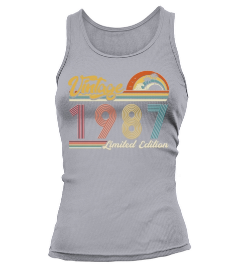 Vintage "Limited Edition" Vintage 1987 Birthday Tank top Woman