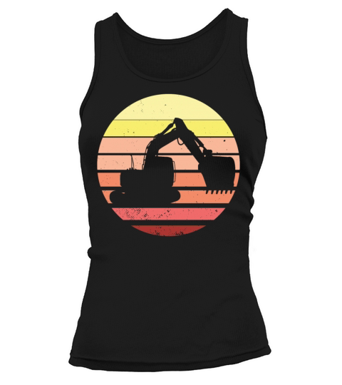 Vintage Retro Excavator Tank top Woman