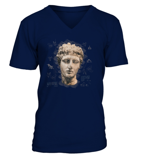 Aesthetic Greek Statue V-Neck T-shirt