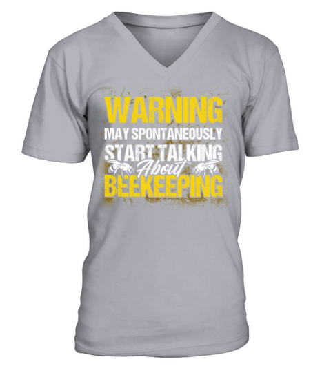 Beekeeping Apiculturist Bee Support Beekeeper V-Neck T-shirt