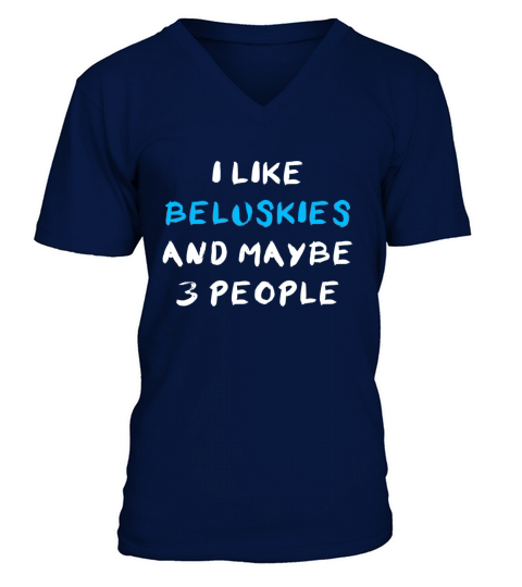 Belusky Funny V-Neck T-shirt