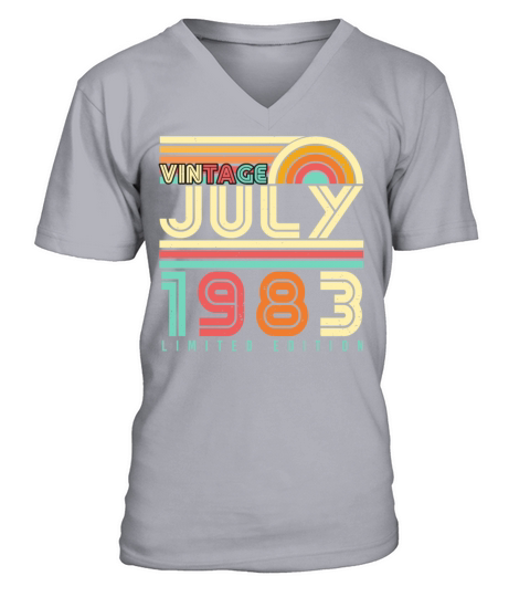Best Birthday In July 1983 V-Neck T-shirt