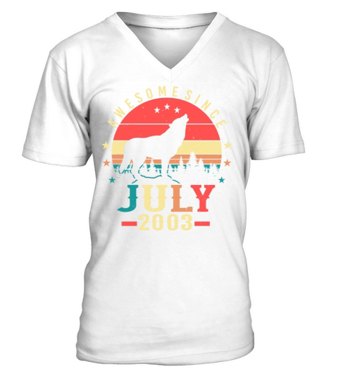 Birth Month July 2003 V-Neck T-shirt