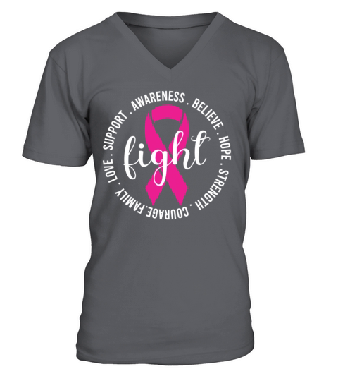 CANCER AWARENESS V-Neck T-shirt