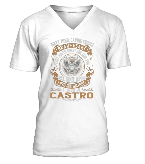 CASTRO Last Name, Surname Tshirt V-Neck T-shirt