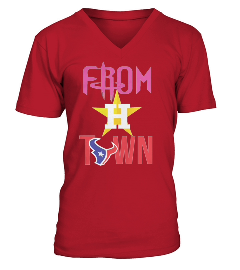 From Houston Town V-Neck T-shirt