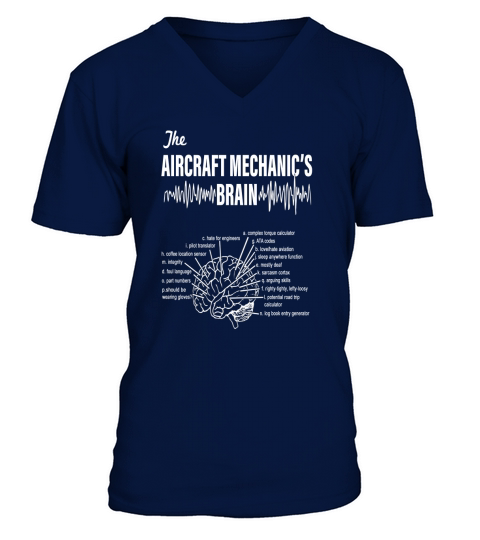 FUNNY AIRCRAFT MECHANIC SHIRT! V-Neck T-shirt