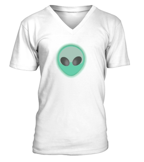 Glow Green Alien T Shirt V-Neck T-shirt