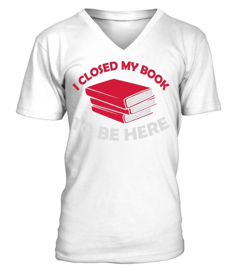 I closed my book V-Neck T-shirt